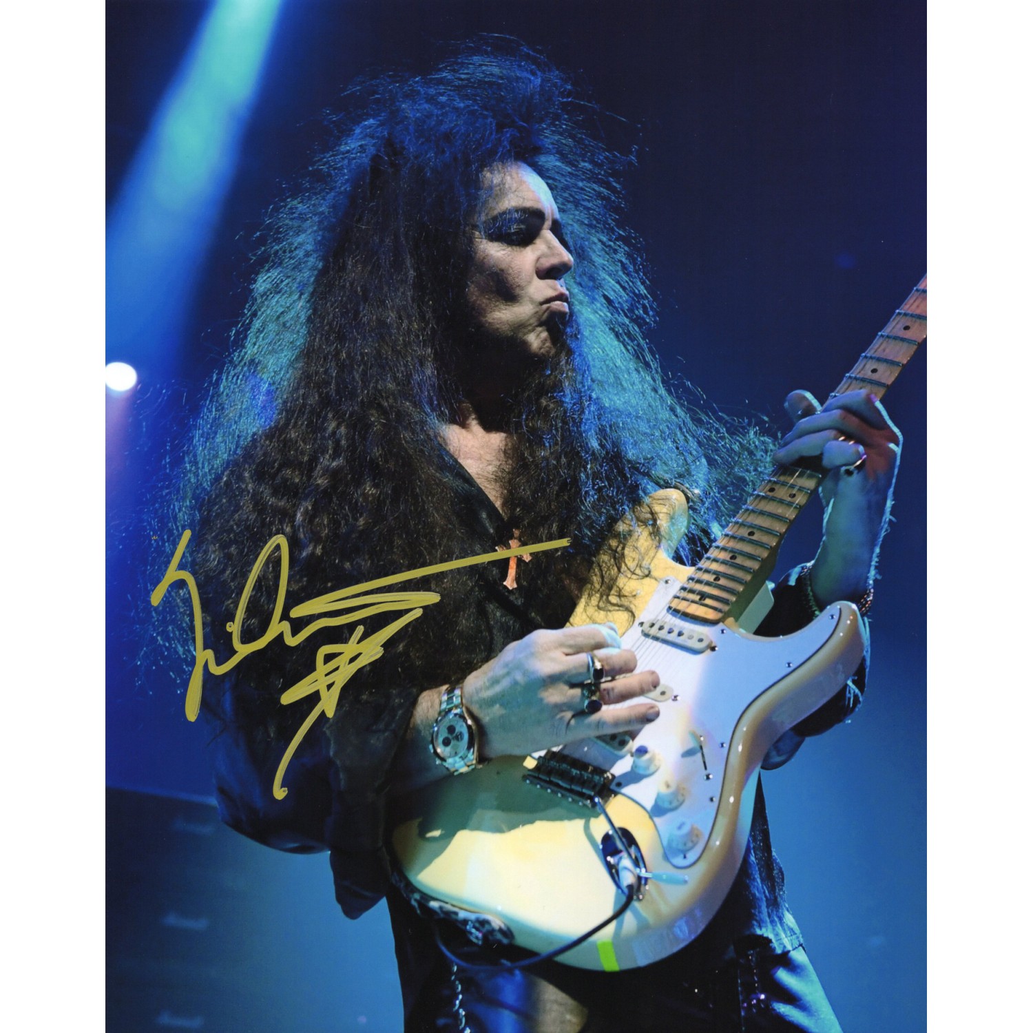 Yngwie Malmsteen イングヴェイ・マルムスティーン 直筆サイン入り写真